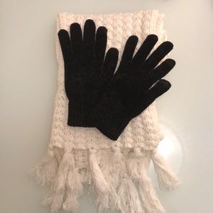 BRAND NEW scarf and mittens from H and M